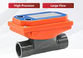 Medidor de Flujo Digital PVC Tipo Turbina DN15-DN80 - Pantalla LCD y Salida NPN