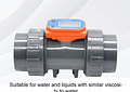Medidor de Flujo Digital PVC Tipo Turbina DN15-DN80 - Pantalla LCD y Salida NPN