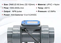 Medidor de Flujo Digital PVC Tipo Turbina DN15-DN80 - Pantalla LCD y Salida NPN