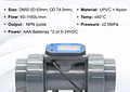 Medidor de Flujo Digital PVC Tipo Turbina DN15-DN80 - Pantalla LCD y Salida NPN