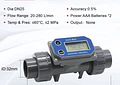 Medidor de Flujo Digital PVC Tipo Turbina DN15-DN80 - Pantalla LCD y Salida NPN