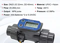 Medidor de Flujo Digital PVC Tipo Turbina DN15-DN80 - Pantalla LCD y Salida NPN