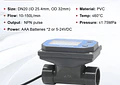 Medidor de Flujo Digital PVC Tipo Turbina DN15-DN80 - Pantalla LCD y Salida NPN