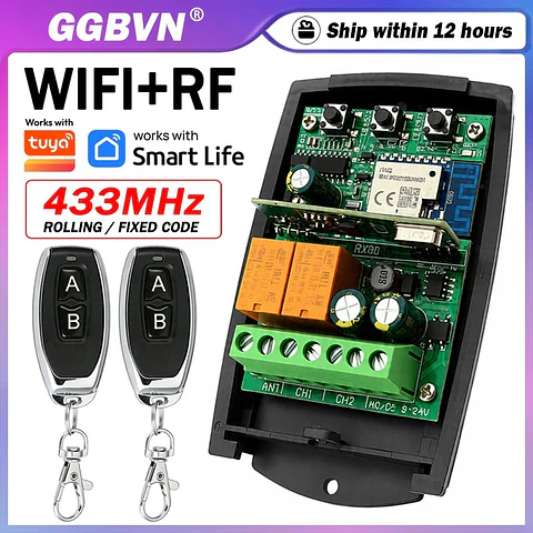Módulo interruptor inteligente WiFi 433MHz