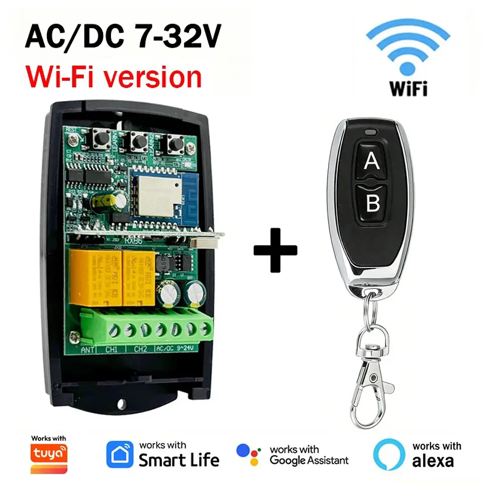 Módulo interruptor inteligente WiFi 433MHz 7