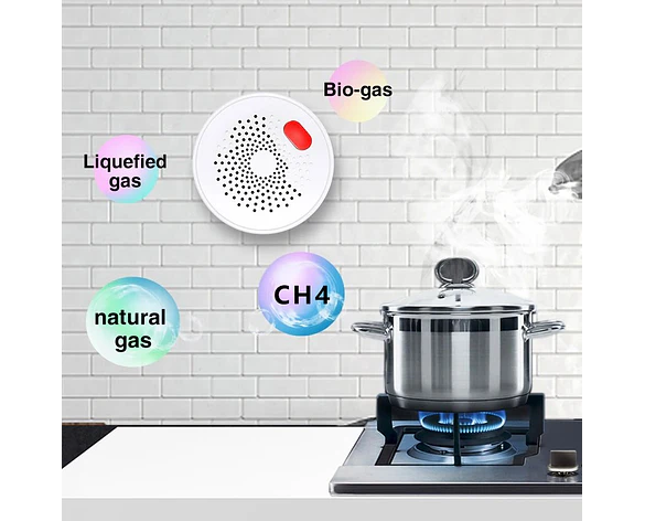 Sensor inteligente de gas natural Zigbee para hogar