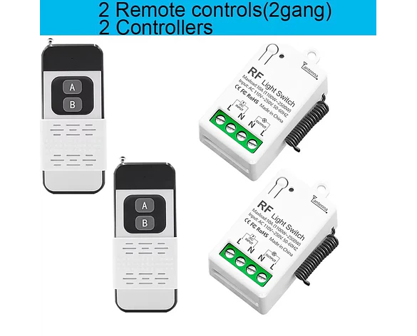 Interruptor Control Remoto Inalámbrico 433Mhz