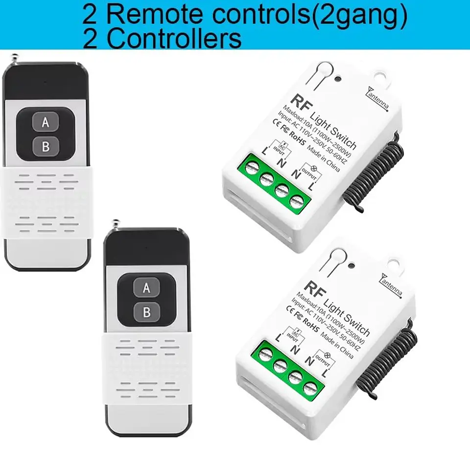 Interruptor Control Remoto Inalámbrico 433Mhz 9