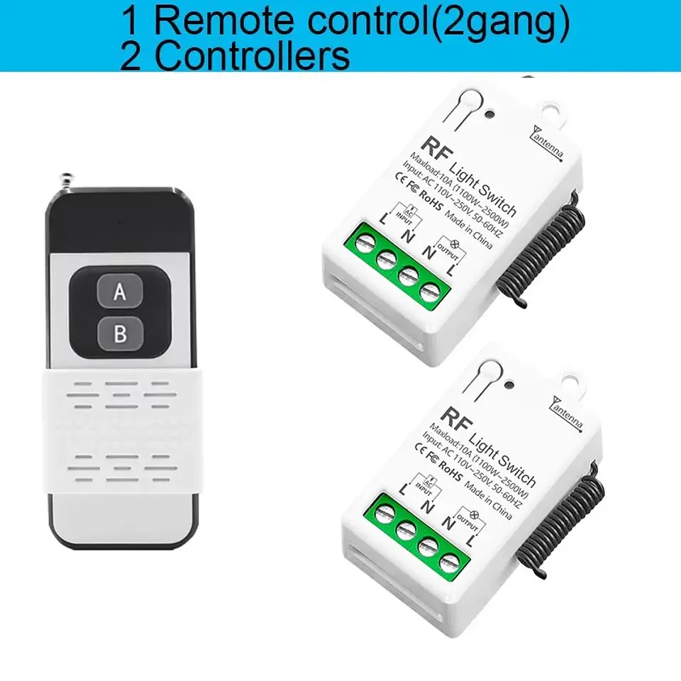Interruptor Control Remoto Inalámbrico 433Mhz 10