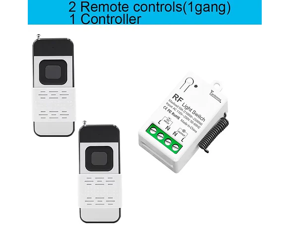 Interruptor Control Remoto Inalámbrico 433Mhz