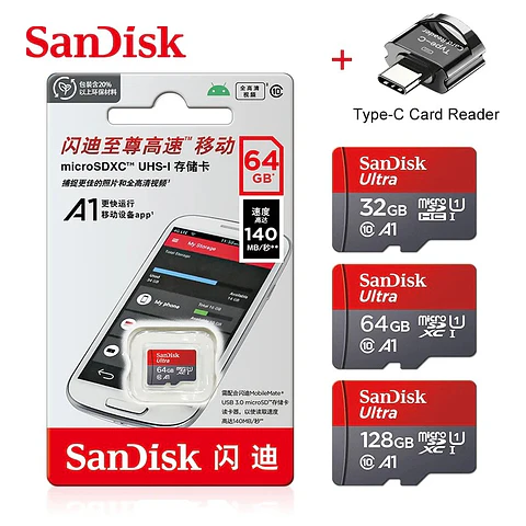 Tarjeta Micro-SD 64GB para teléfonos y cámaras