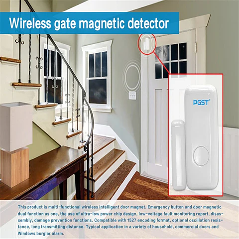 Sensor de puerta y ventana inalámbrico 433MHz
