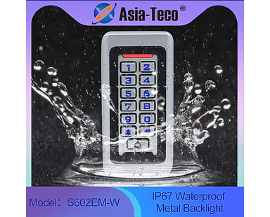 Sistema Control Acceso Teclado Metal RFID IP67