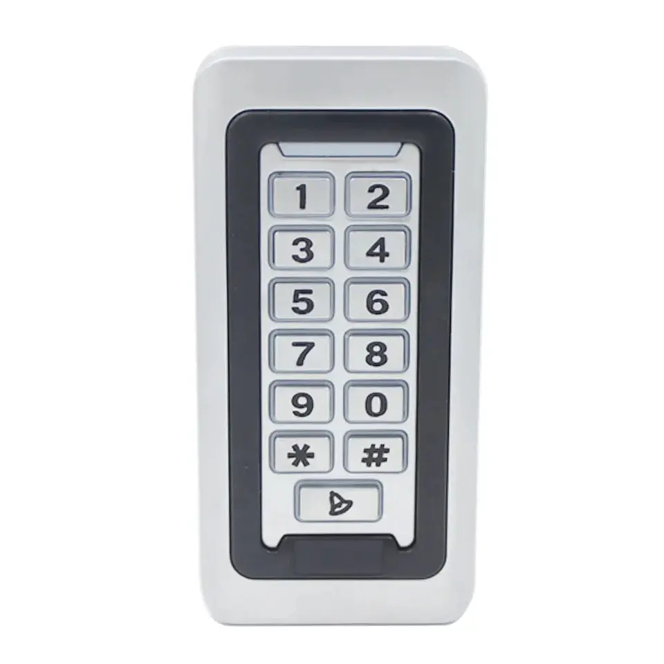 Sistema Control Acceso Teclado Metal RFID IP67 7