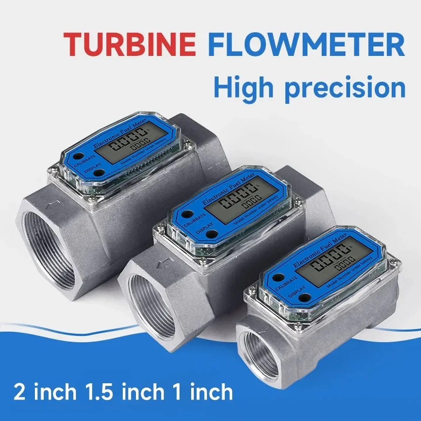 Medidor de Flujo Digital para Gasolina y Agua 1
