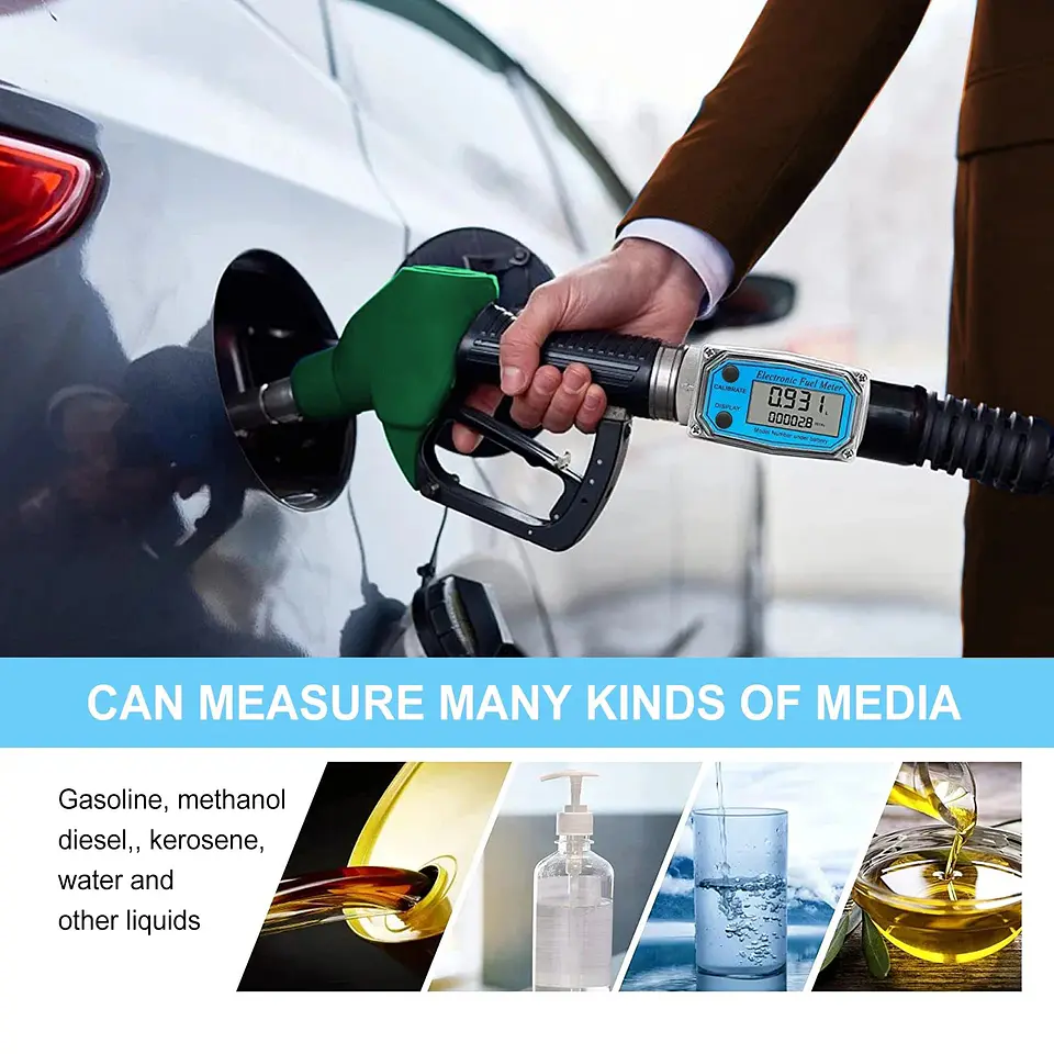Medidor de Flujo Digital para Gasolina y Agua 6