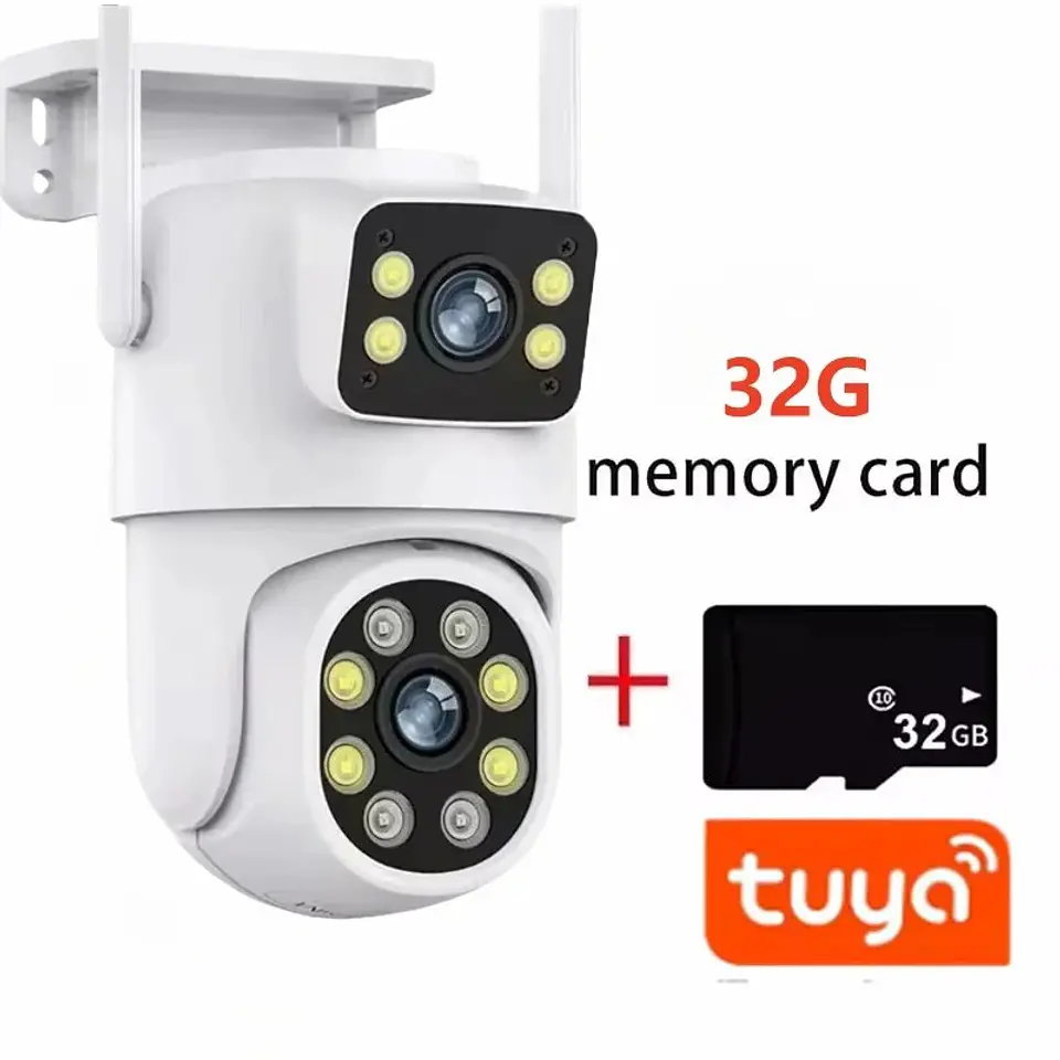 Cámara WiFi 5K Doble Lente PTZ con IA y Visión Nocturna 10