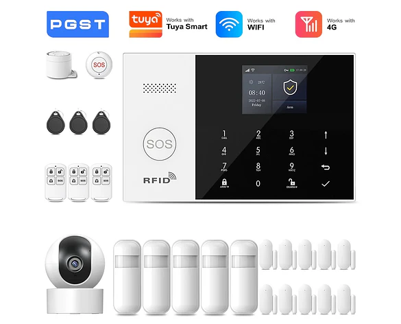 Kit de seguridad antirrobo inteligente WiFi 4G