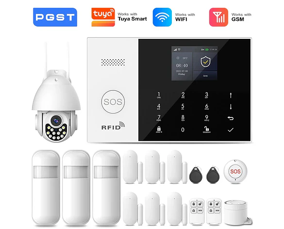 Kit de seguridad antirrobo inteligente WiFi 4G