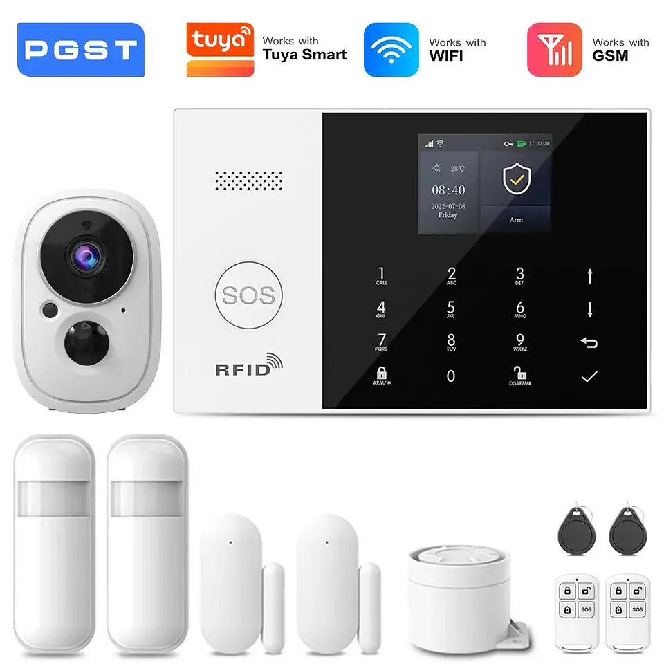 Kit de seguridad antirrobo inteligente WiFi 4G 11