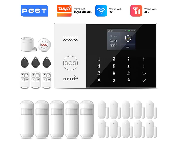 Kit de seguridad antirrobo inteligente WiFi 4G