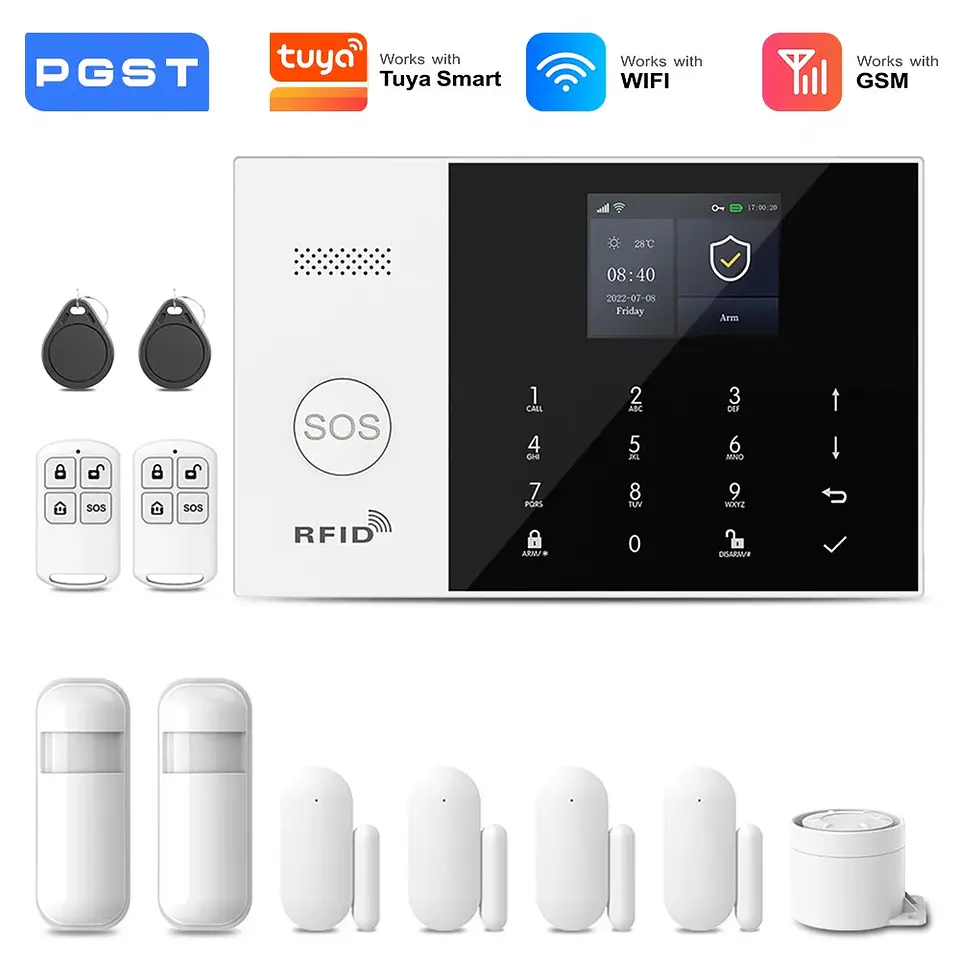 Kit de seguridad antirrobo inteligente WiFi 4G 22
