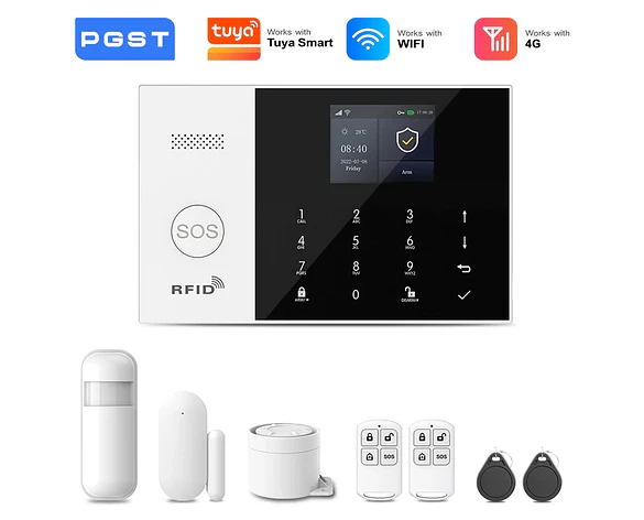 Kit de seguridad antirrobo inteligente WiFi 4G