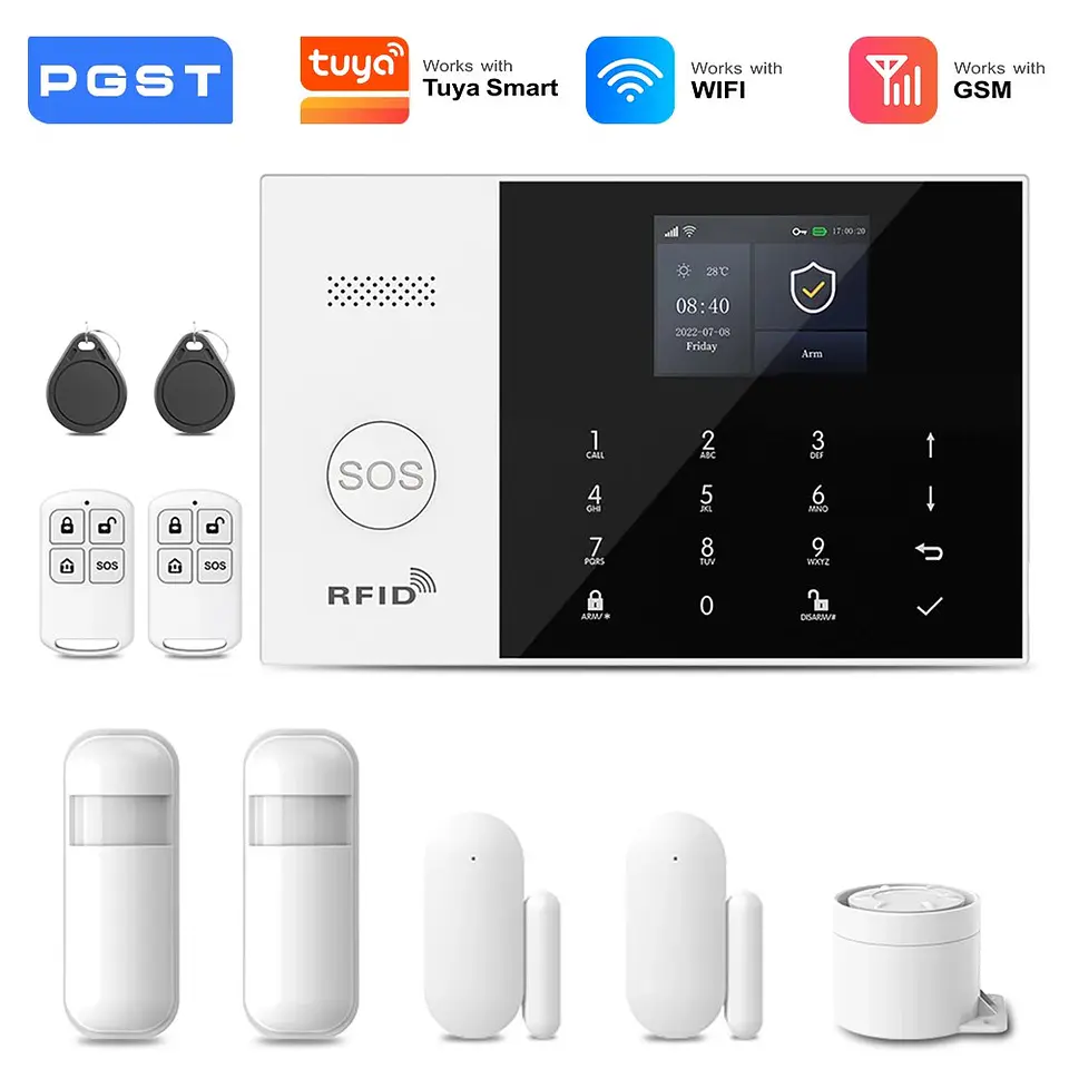 Kit de seguridad antirrobo inteligente WiFi 4G 24