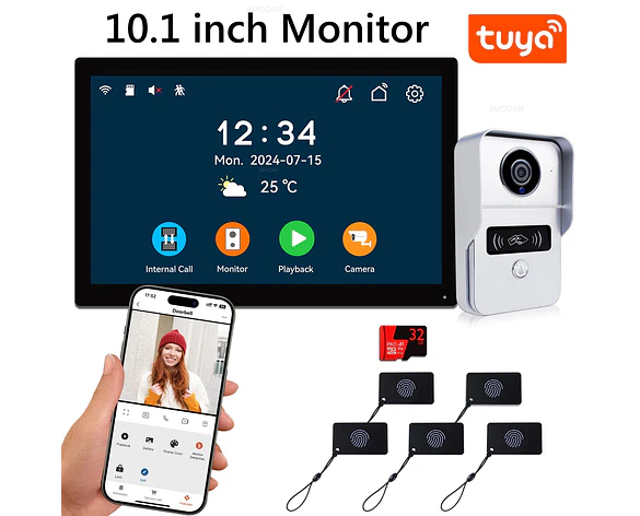 Videoportero Digital 2 Cables WiFi Tuya AMOCAM - Monitor 7