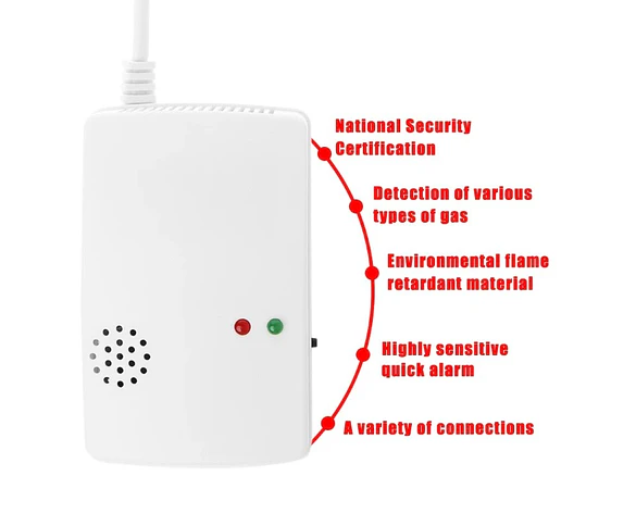 Sensor de gas inalámbrico para alarma GSM