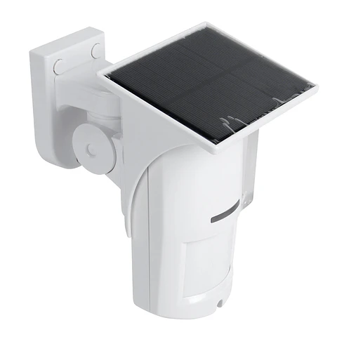 Sensor de movimiento PIR exterior inalámbrico con Panel Solar Antimascotas
