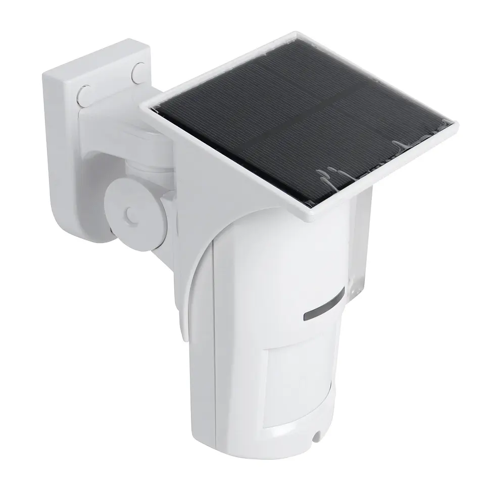 Sensor de movimiento PIR exterior inalámbrico con Panel Solar Antimascotas 1