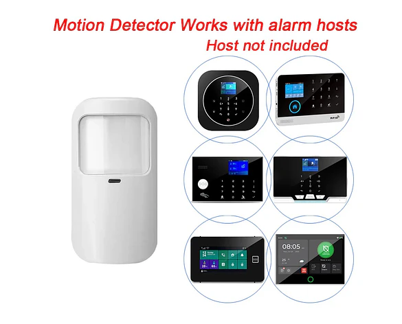 Detector de Movimiento PIR Inalámbrico 433MHz