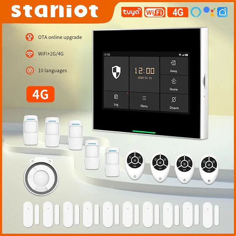 Sistema de alarma inalámbrico para hogar con Tuya