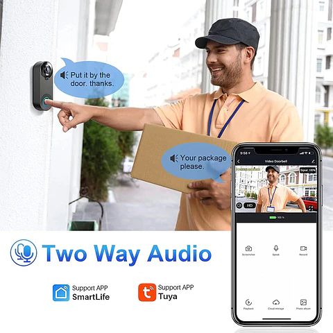 Videoportero WiFi 5G Timbre Inteligente Seguridad