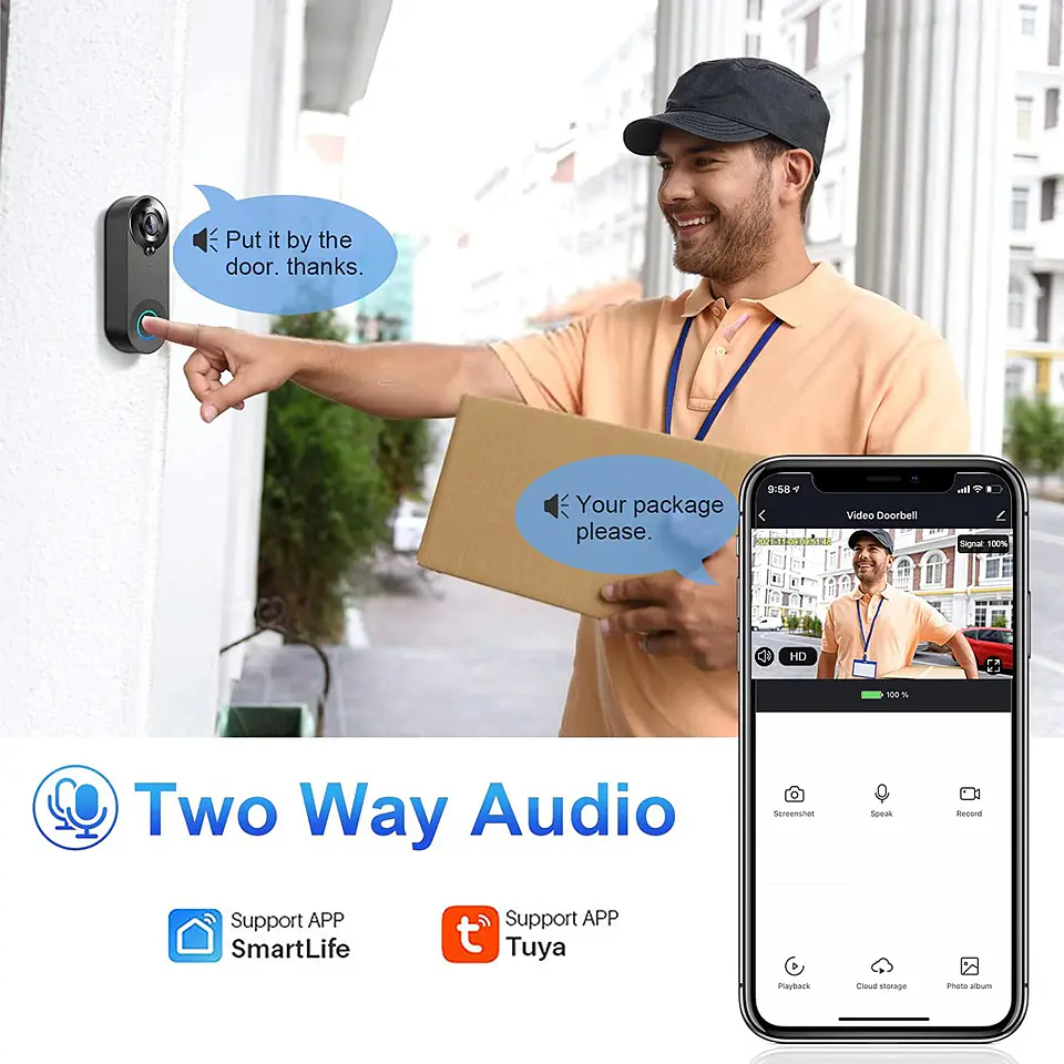 Videoportero WiFi 5G Timbre Inteligente Seguridad 1