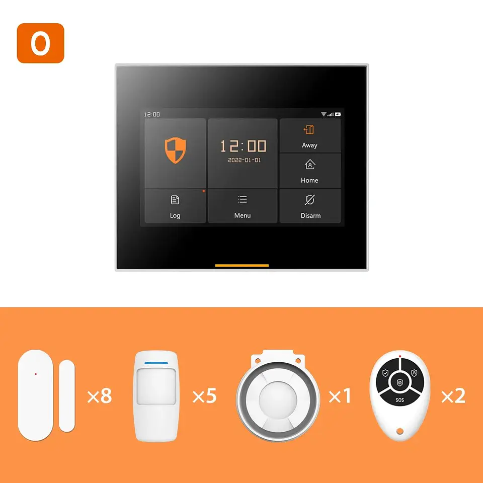 Sistema de alarma inalámbrico para hogar con Tuya 9