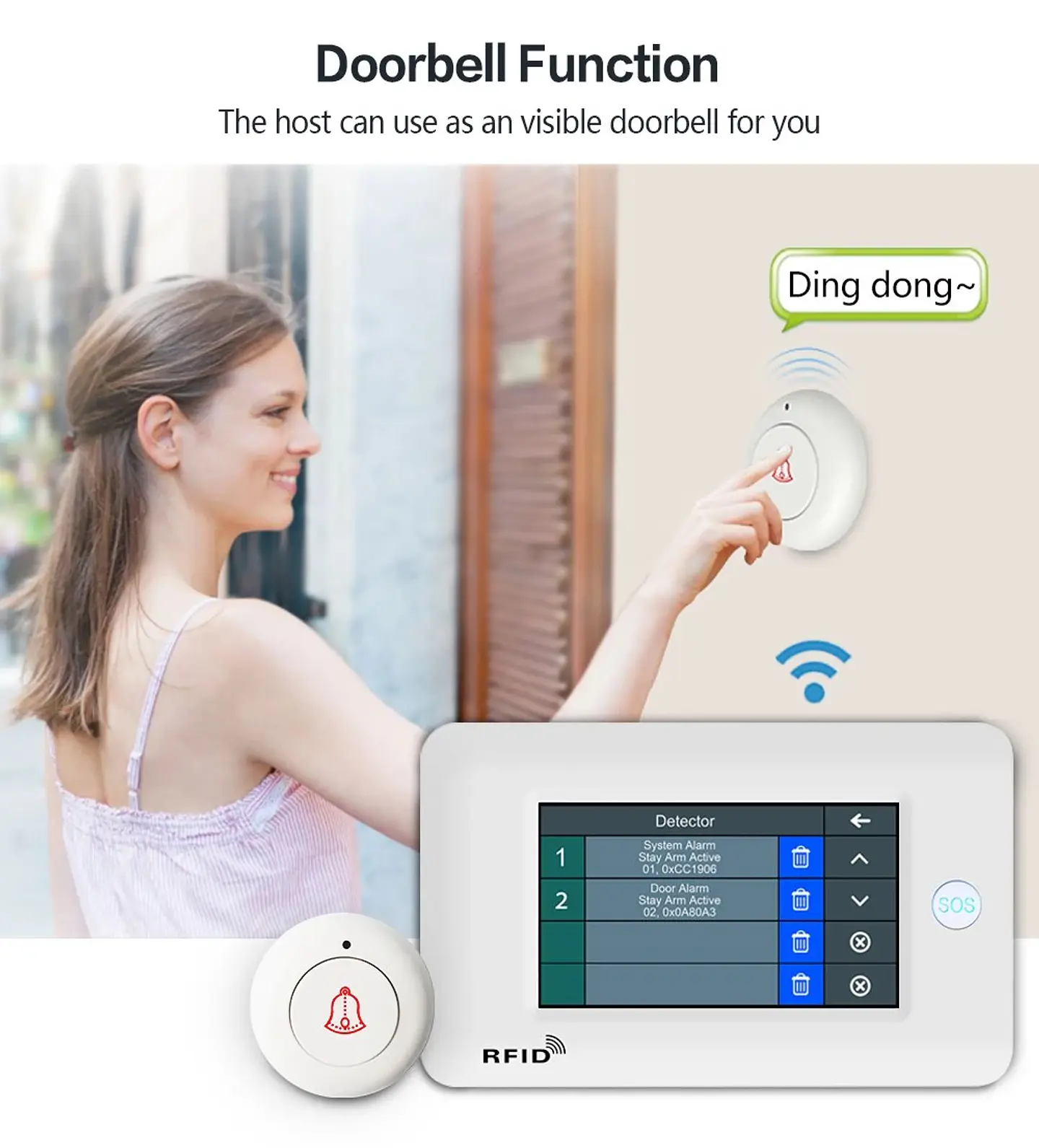 Sistema de Alarma Inalámbrico para Hogar con Pantalla Táctil 5