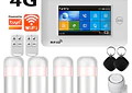 Sistema de Alarma Inalámbrico para Hogar con Pantalla Táctil