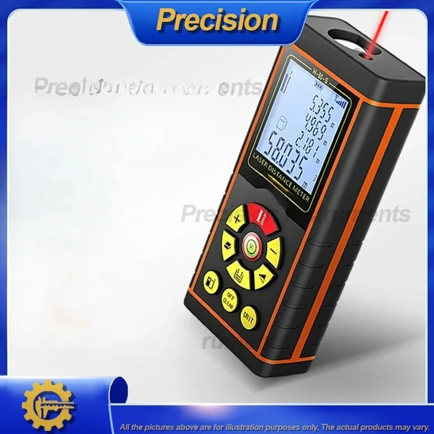 Medidor de distancia láser portátil para construcción 1