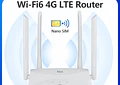 Enrutador Wi-Fi6 4G LTE Inalámbrico