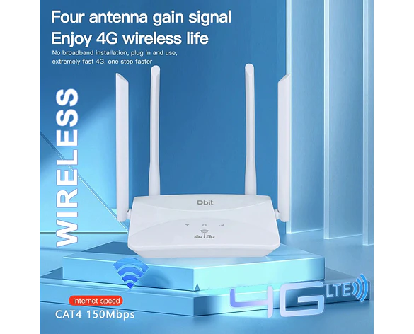 Enrutador Wi-Fi6 4G LTE Inalámbrico