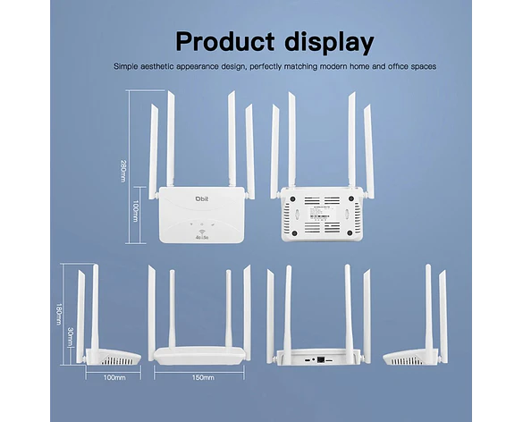 Enrutador Wi-Fi6 4G LTE Inalámbrico