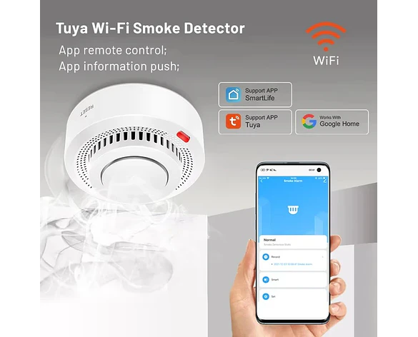 Detector de Humo Inteligente WiFi para Seguridad
