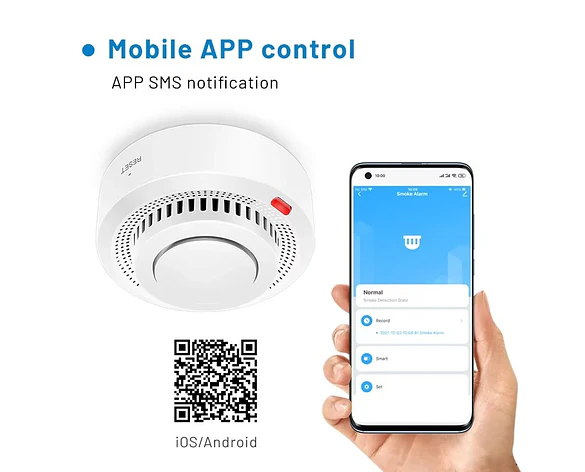 Detector de Humo Inteligente WiFi para Seguridad