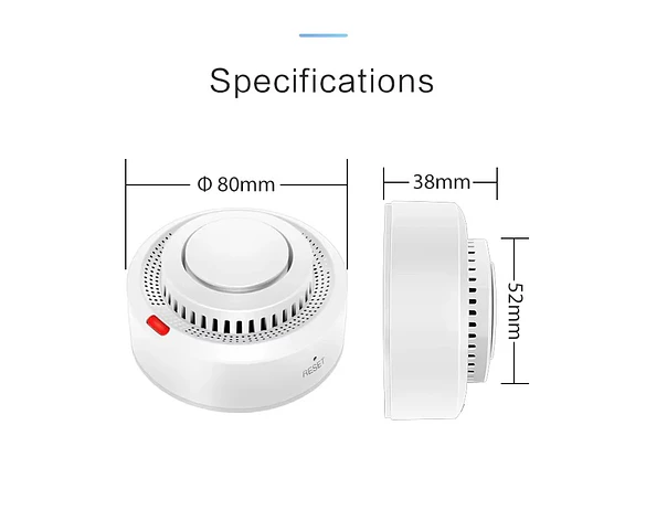 Detector de Humo Inteligente WiFi para Seguridad