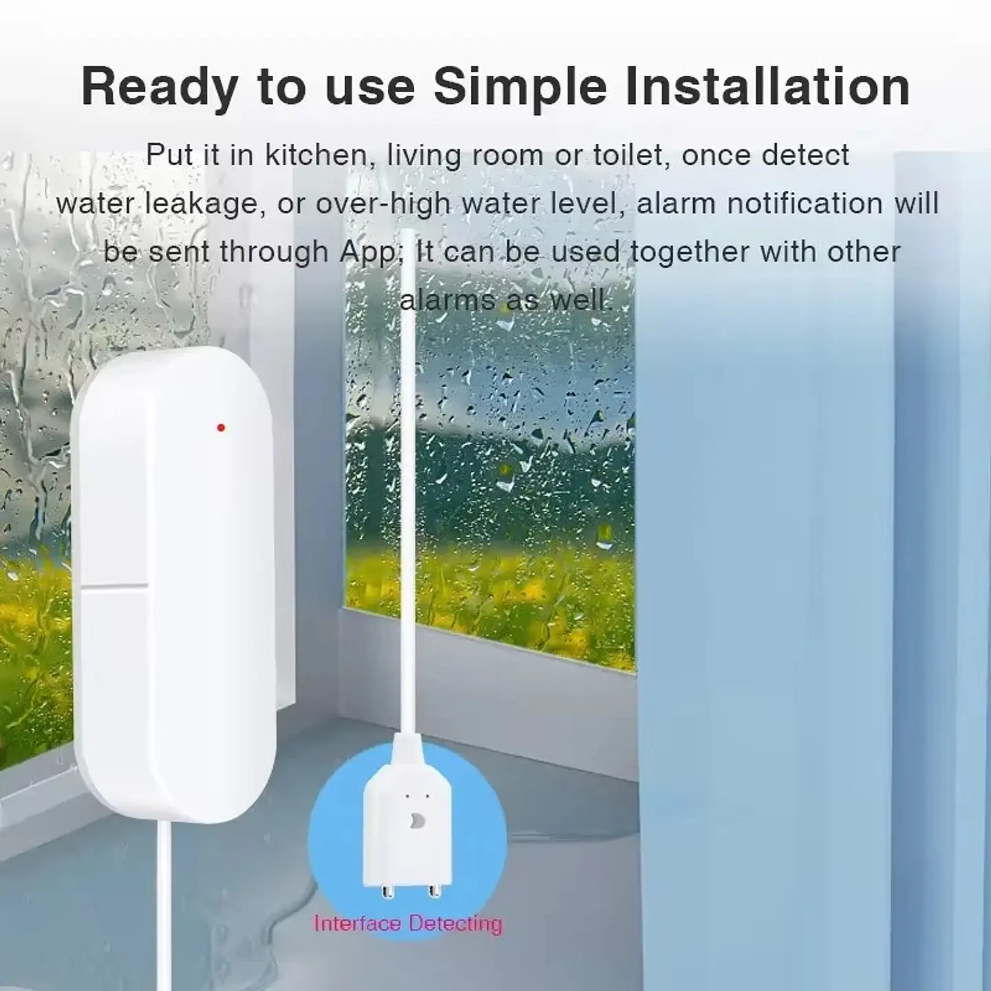 Sensor de fugas de agua WiFi inteligente 3