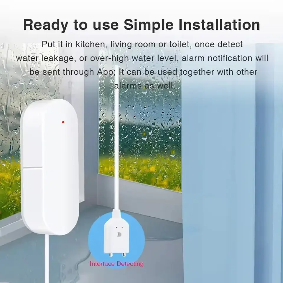 Sensor de fugas de agua WiFi inteligente 3