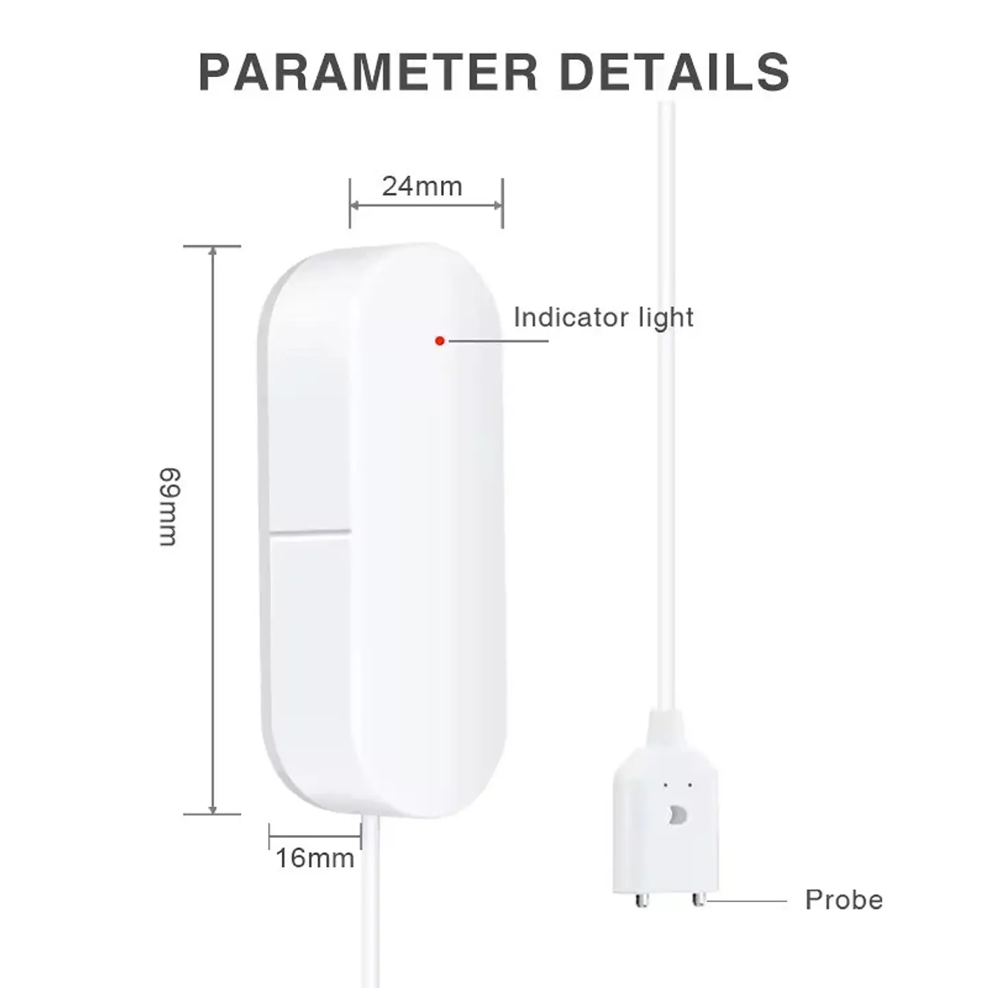 Sensor de fugas de agua WiFi inteligente 6
