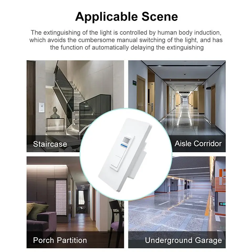 Sensor de movimiento PIR WiFi para hogar inteligente 3